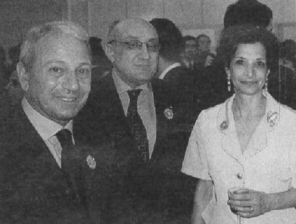 Giorgio Sermonetta, Italian Tourist Office Director Enrico Maggi, wife Jacqueline.