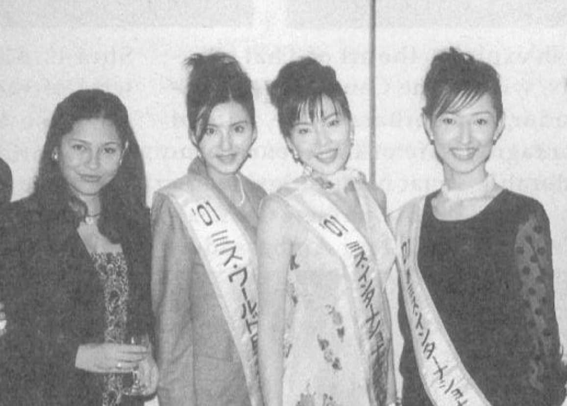 Sharon Aiko, Yuka Hamano, Miss World Japan, Ayako Suzuki, Miss International Japan, Makiko Omata, Miss International japan runner-up
