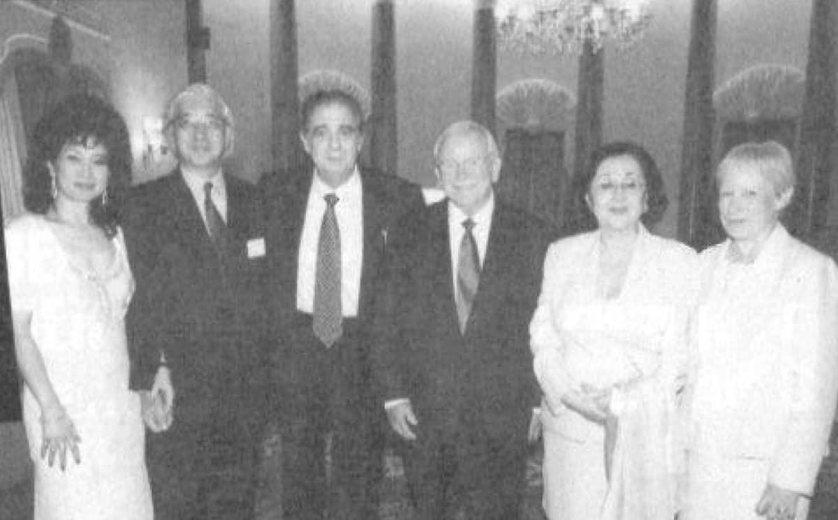 Kumi Taniguchi, Yoshi Taniguchi, Placedo Domingo, Ambassador Baker, Martha Domingo, Nancy Baker