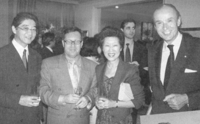 Hisanaga Shimazu, Ambassador Gustavus Dierckx, Takako Shimazu, Ambassador Gabriele Menegatti