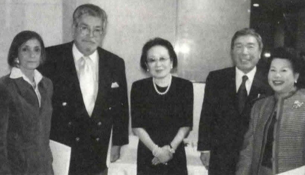 Ambassador Carlos Alfred Clulow, wife Ana Cristina, Tomoko Ashida, Jun Ashida, Chintama Priomya