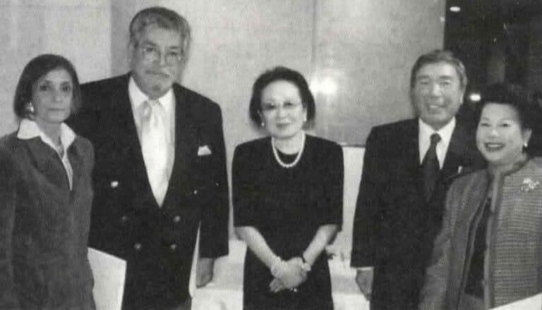 Ambassador Carlos Alfred Clulow, wife Ana Cristina, Tomoko Ashida, Jun Ashida, Chintama Priomya