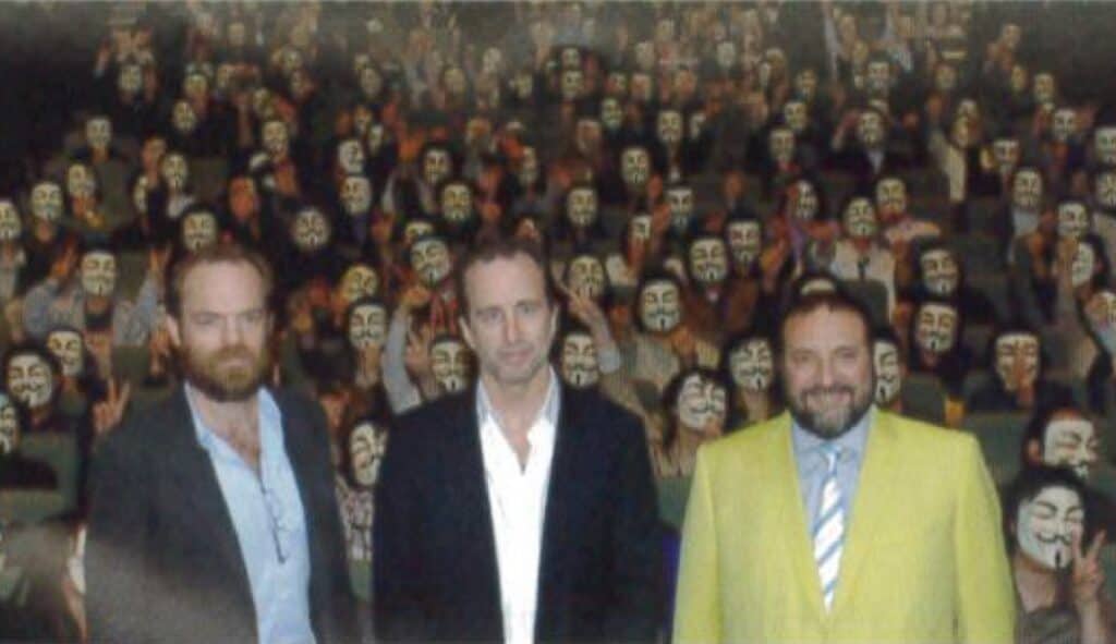 Hugo Weaving, James McTiegue, Joel silver - V for Vendetta premiere in Tokyo