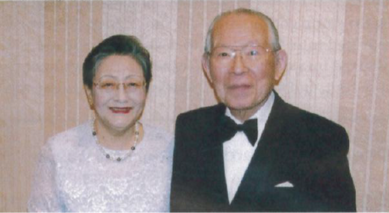 Parents Fumiko and Shigejiro Tottori
