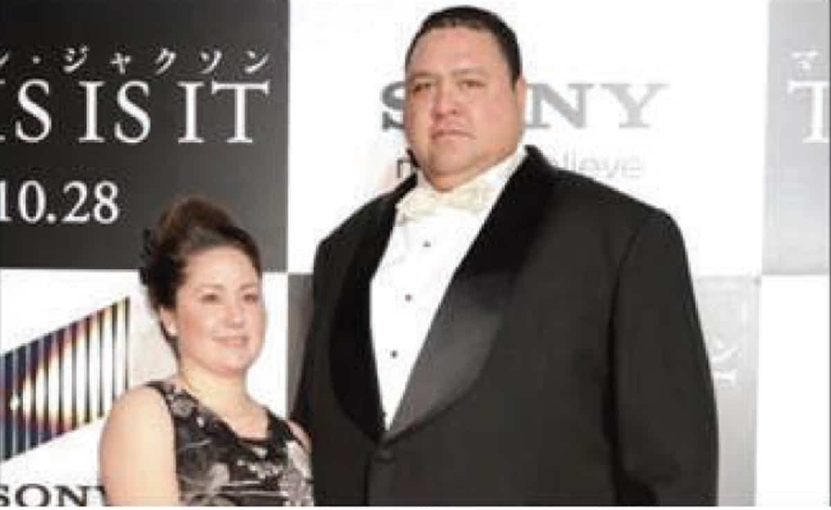 akebono sumo wrestler at Roppongi Hills premiere