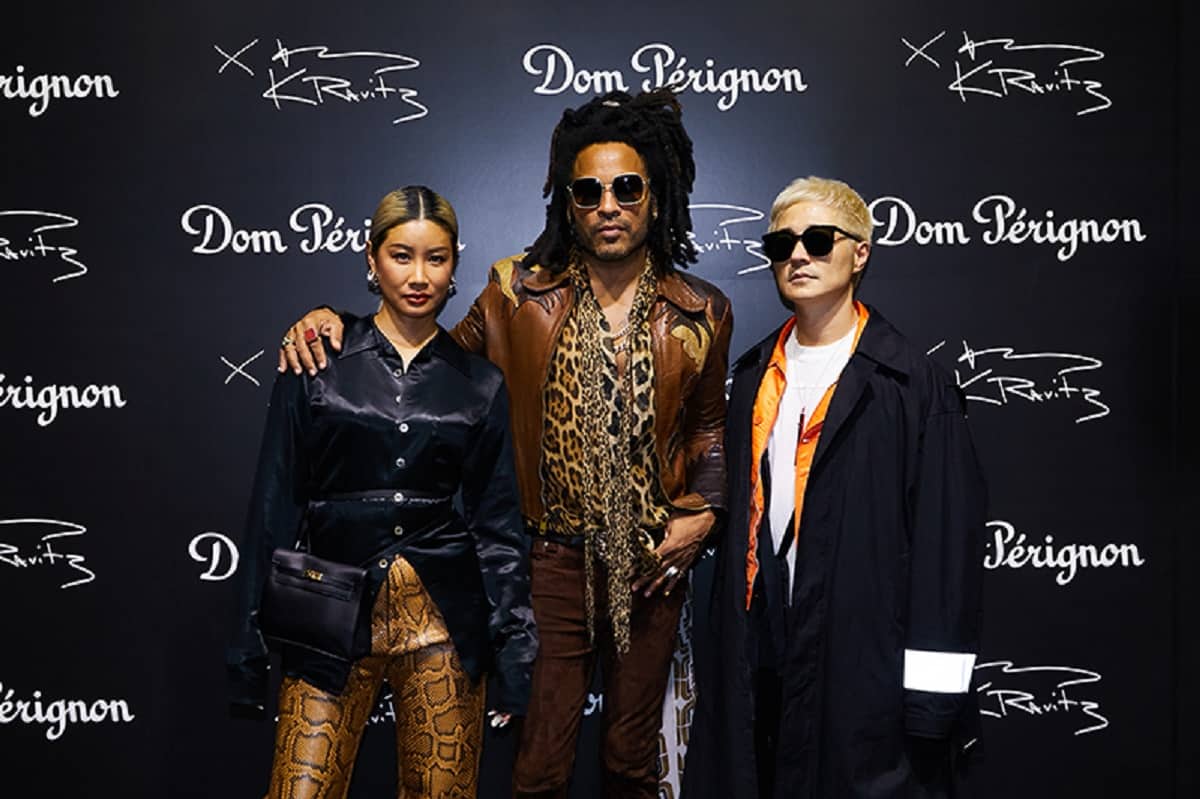 Lenny Kravitz in tokyo for Dom Pérignon Photo Exhibition