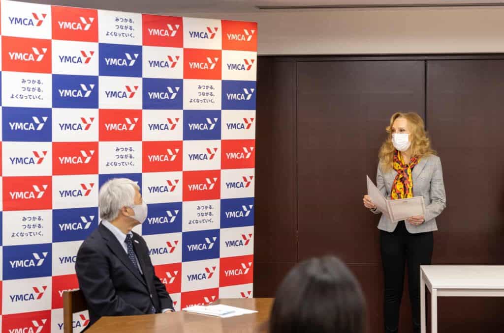 Mrs. Amira Benchérif, President of SWAAJ and wife of Algerian Ambassador, His Excellency Mr. Mohamed El Amine Benchérif