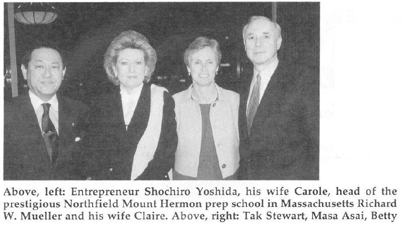 Shochiro Yoshida, Carole, Richard W. Mueller, Claire