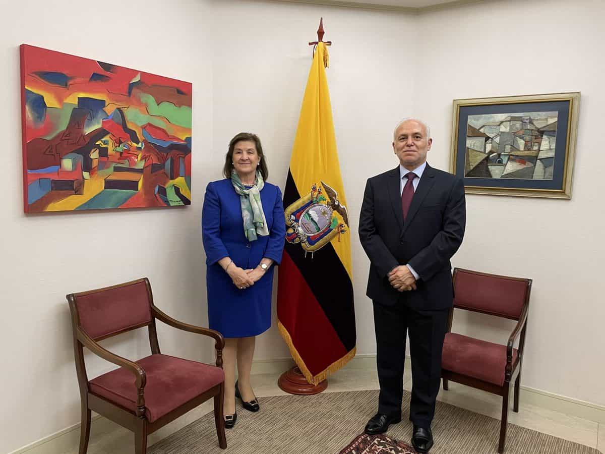 The Ecuadorian ambassador and his wife