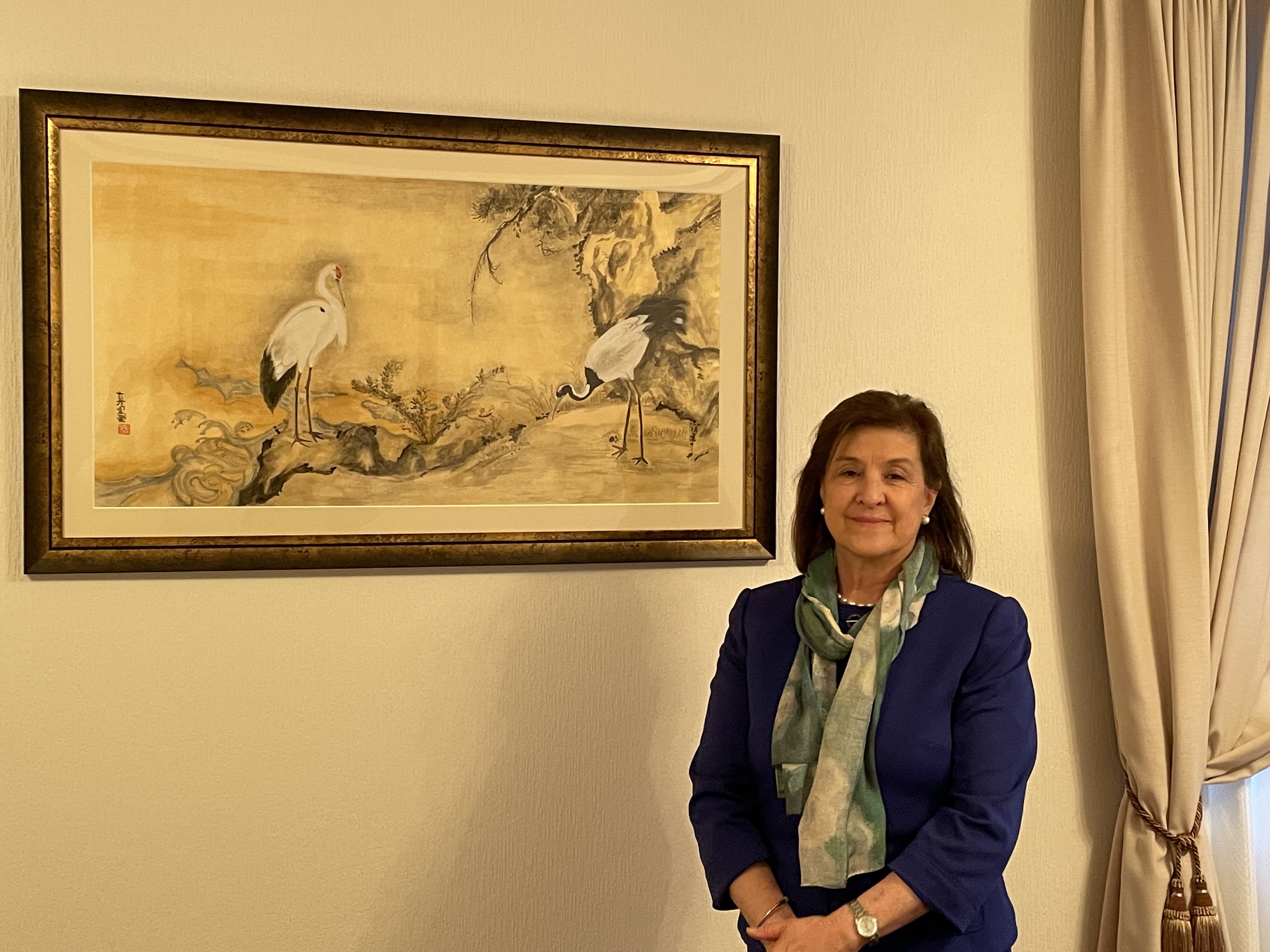 Japanese paintings of Maria Amparo Barberis by Hersey Shiga