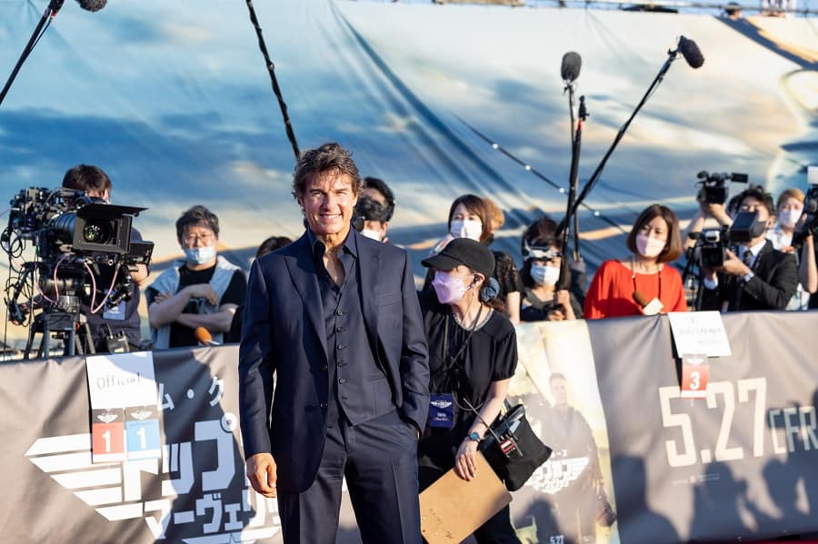 Tom Cruise in Japan for Top Gun Maverick - Hersey's Lifestyle