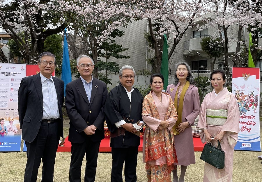 インドネシア共和国大使館にて行われたお花見