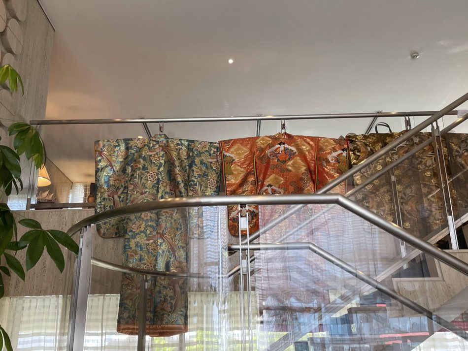 Beautiful Kimono displayed at embassy