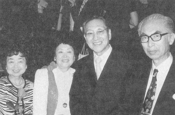 Sony Chairman Norio Ohga with friends at a concert.