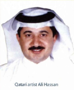 Qatari artist Ali Hassan