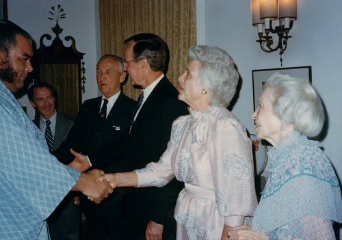 George H. W. Bush in Japan