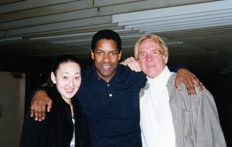 Denzel Washington with Junko Matsuhisa and Bill Hersey