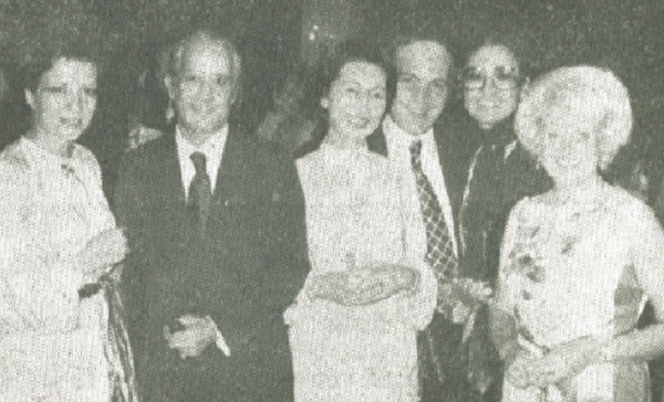 Yvelyne Ponnau, Saudi Arabian Ambassador Zein Dabbagh, Mona Katakura, Nick Bou-Saba, Hiroko Matoba and Lilo Maruyama.