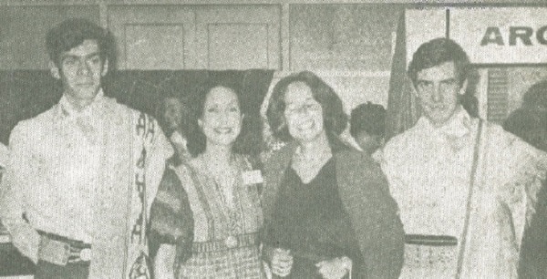 Martin Fraguio, Martha Fraguio, Mimi Dehennin and Mariano Ibanez at the Latin American Ladies Bazaar.