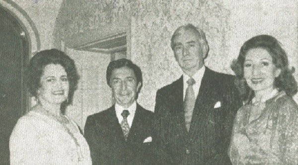 Mary von Hirschberg and husband Carl, Hadi and Maha Debs.