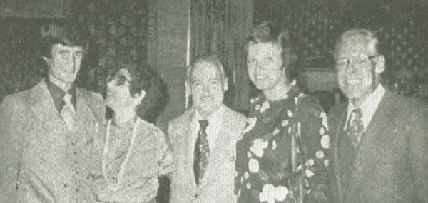 Robert Nelford, Elizabeth Forth, John Read, British golfer Michelle Walker and Col. J.G. Forth, Canadian Forces attache.