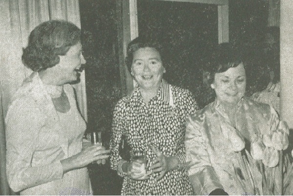 Mona Ranking, Pamela Miller and Mary Jane Sherman at the Swedish reception.