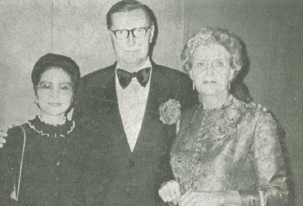 Takaka Sanada with Monsieur and Madame Henry Louis Vuitton, at the reception honoring the designer and manufacturer.