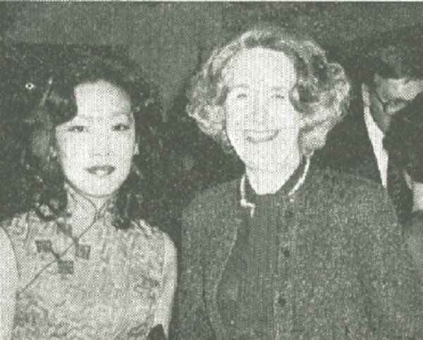 Helen Ma and Lady Joan Wilford at the Turkish Embassy.