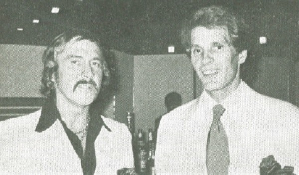 Bill Hersey with Italian actor Guilliano Gemma at the New Otani.
