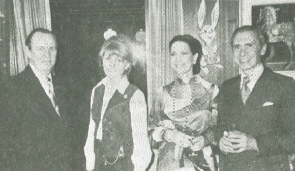 Walter Ermakoff, Margot Bohl, Argentine Ambassador Carlos Jaime Fraguio with wife, Martha.
