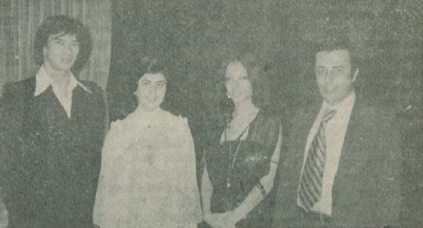 Charles Jude, Salwa Al-Mokarrab, Florence Clerc and the ambassador.