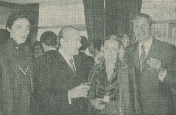 Ballet dancer with Ambassador Dauge, Zoubida Tadlaoui and Pierre Brissard.