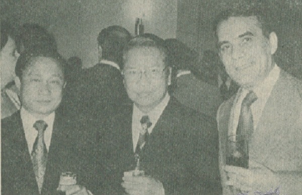 Laotian Ambassador Lane Pathammavong, Burmese Ambassador U Thaung Lwin and Romanian Charge d'Affaires Victor Vasilescu.