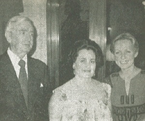 South African Counsel Genreal Carl von Hirscherg and wife Mary, with Princess Michaela von Habsburg.