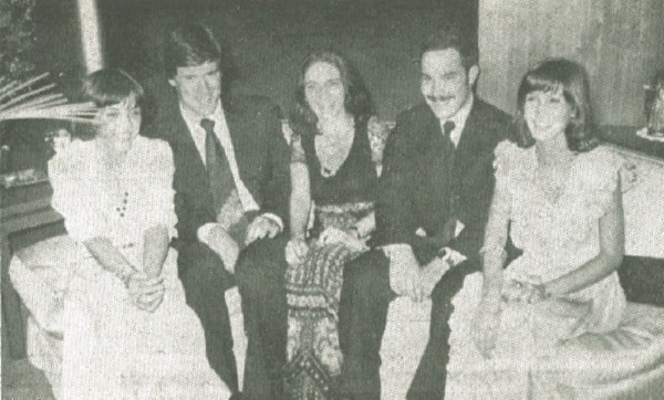 Isidora Gullota, Franz Weidinger, Barbara Koch, Marco Tornetta and Marina Fraguio at National Day Reception.