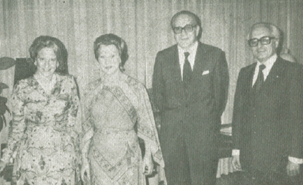 Marina Koch, Leda Tornetta, Spanish Ambassador Jose Aragones and Luciano Koch at the Italian Embassy.
