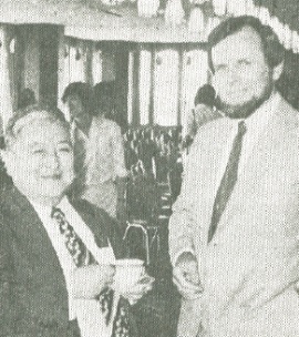 Producer Gary Kurtz, with Tatsuo Shibata.