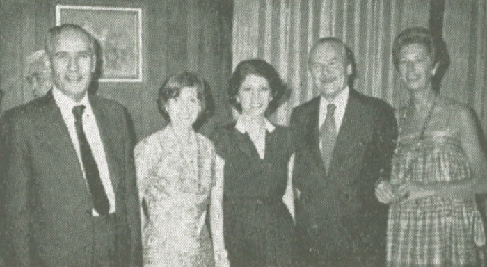 Popular Egyptian Ambassador Mohsen Khalek, Badri Majd, Noha Khalek, French Ambassador Louis Dauge and his wife, Edith.