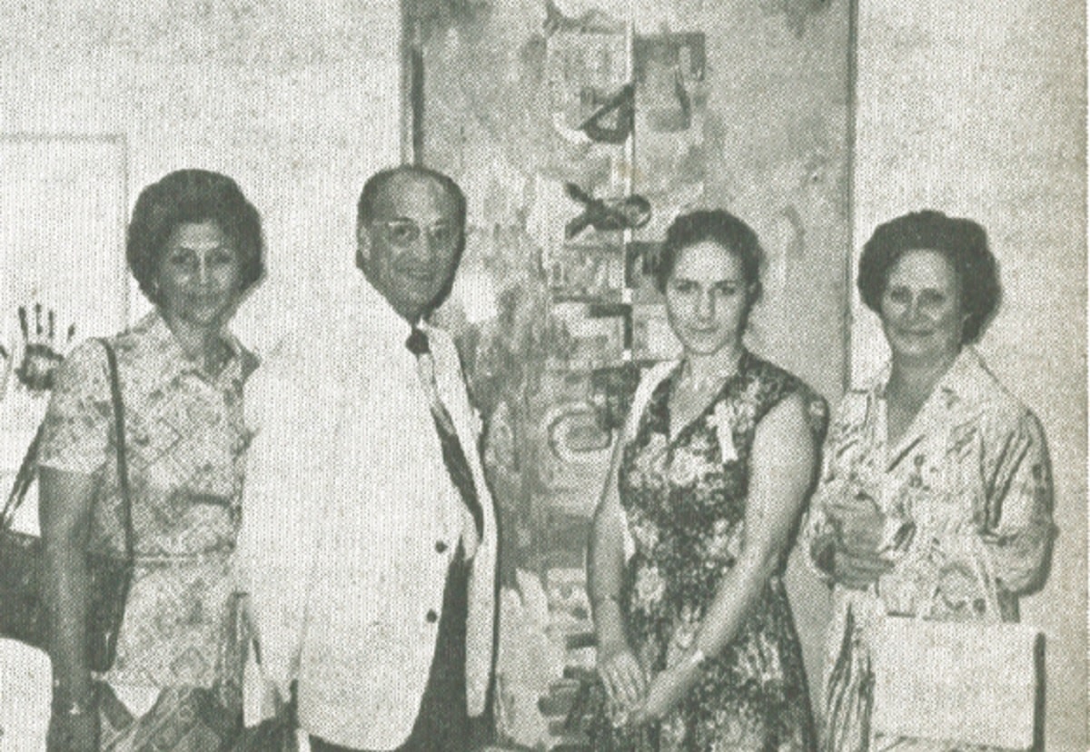 Blanca Franco, Panamanian Ambassador J. Napoleon Franco, Ana Cecilia Molina and Olga Molina.