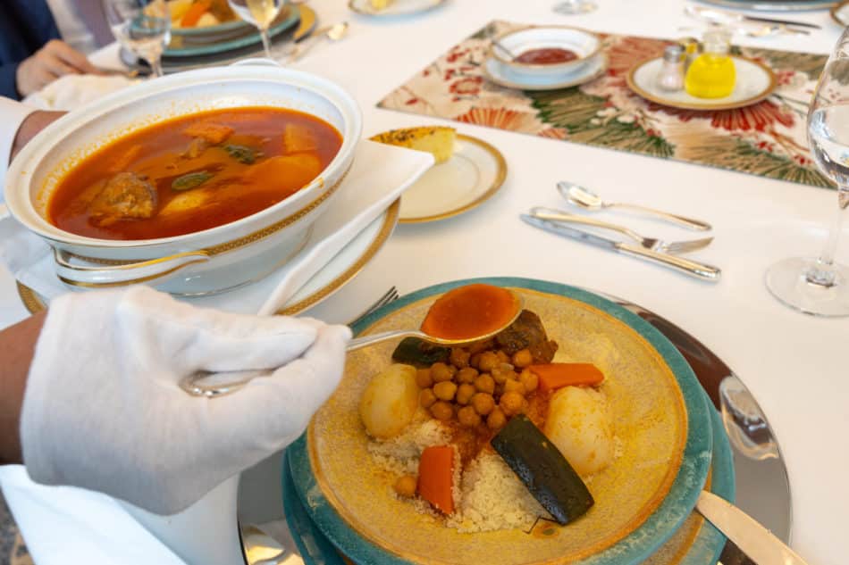Authentic couscous at the Embassy of Algeria
