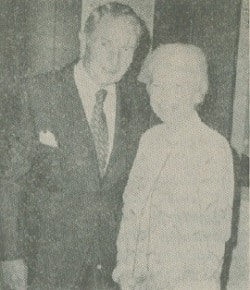 Maureen Mansfield and David Rockefeller