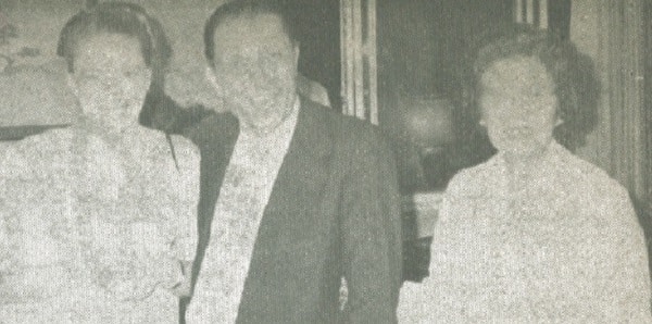 Host, Ambassador Joseph Naffah, flanked by Sandra Mori and Chiye Hachisuka.