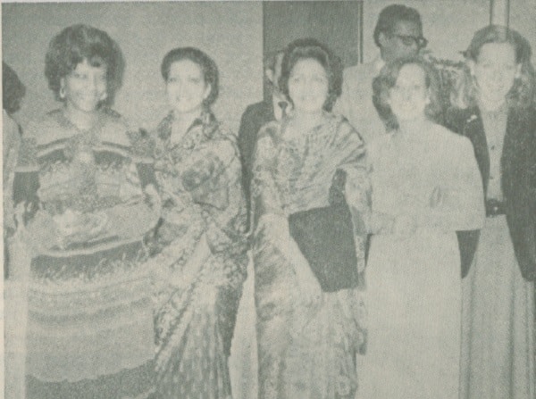 Almaz Atlabachew (Ethiopia), Nafisa Choudhury (Bangladesh), Begum Abeeda Islam (Pakistan), Najet Ben Yahia (Tunisia) and Francoise Mendieta (Paraguay).