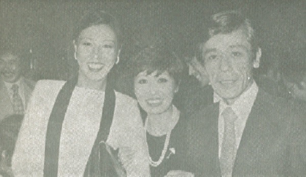 Actress-singer-comedienne Akiko Wada, birthday girl Moko-chan and Dr. Ken Matsuo