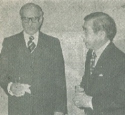 Pakistani Ambassador Qamarul Islam with Diet member Okuda-san.