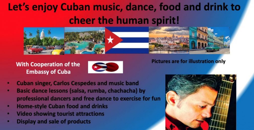 Come and enjoy the Cuban singer Carlos Cespedes and a music band, as well as dance lesson!
