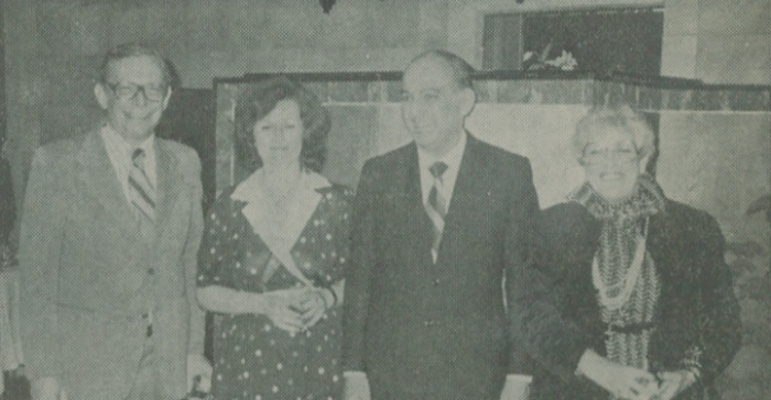 Israeli Ambassador and Mrs. Amnon Ben-Yohanan are flanked by U.S. Scientific Attaché and Mrs. Justin Bloom