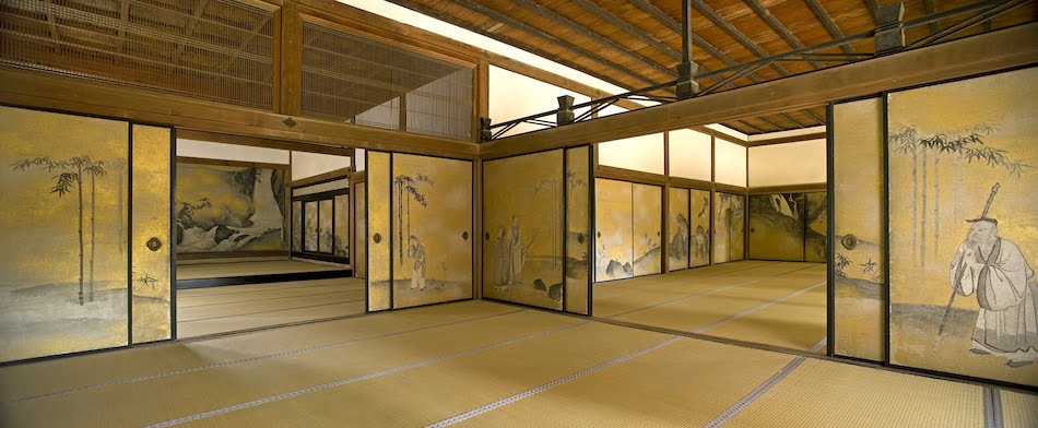 Omote Shoin is famous for its wall paintings by Okyo Maruyama.