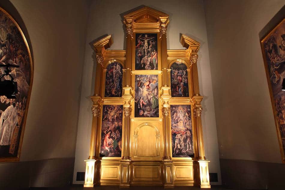 El Greco's altar screen at the Doña Maria de Aragon Academy