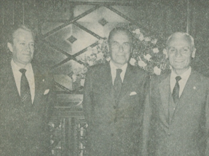 Argentine Minister Carlos R. Rubio Reyna, Belgian Ambassador Jean Verwilghen and the host, Argentine Ambassador James M.D. Whamond